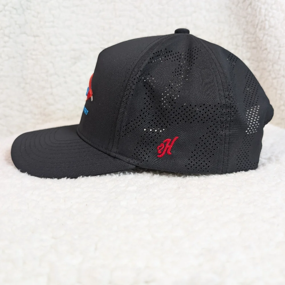 Hooey Habitat Fly‎ Fishing Lure Black Trucker Hat Snapback Cap Breathable